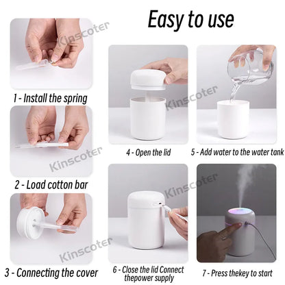 Kinscoter Mini Air Humidifier - Ledexor