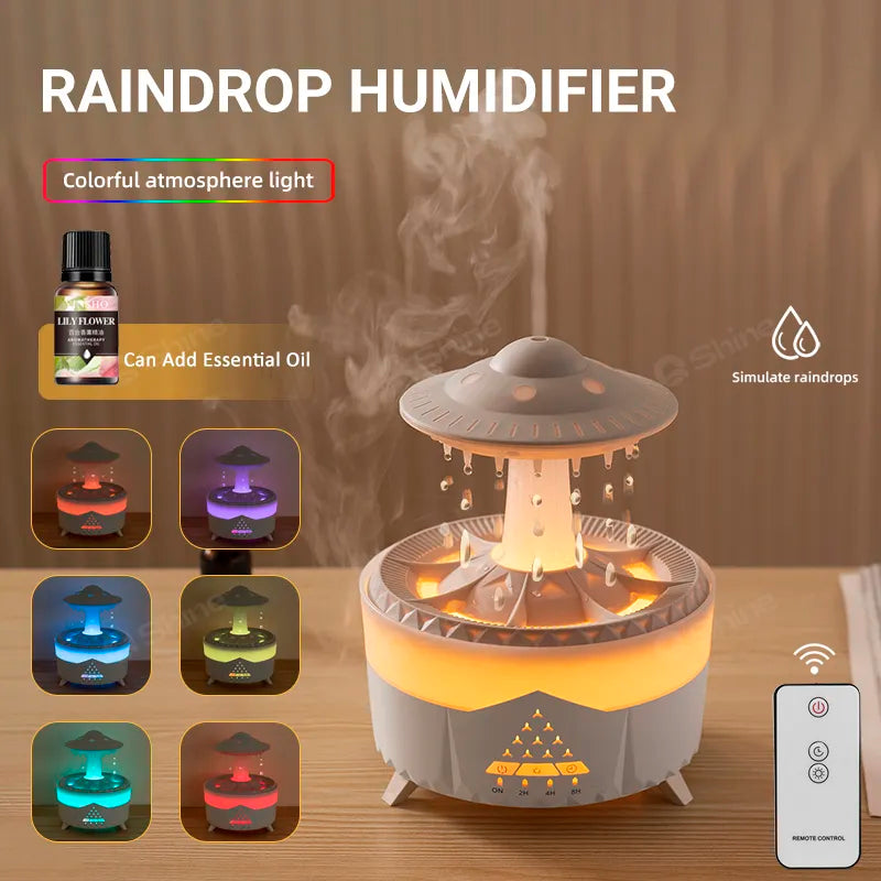 Raindrop Aromatherapy Humidifier - Ledexor